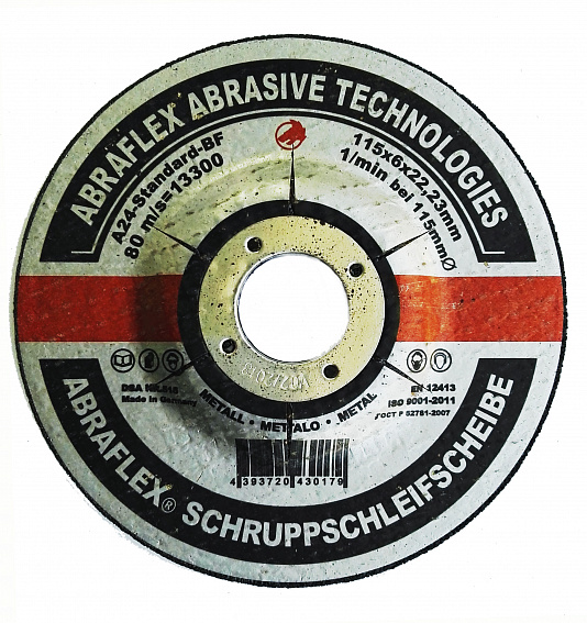 Круг шлифовальный Abraflex Standard 180X6X22,23
